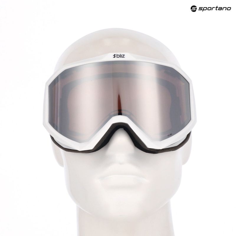 Ochelari de schi Bliz Liner matte white/pink/silver mirror 7