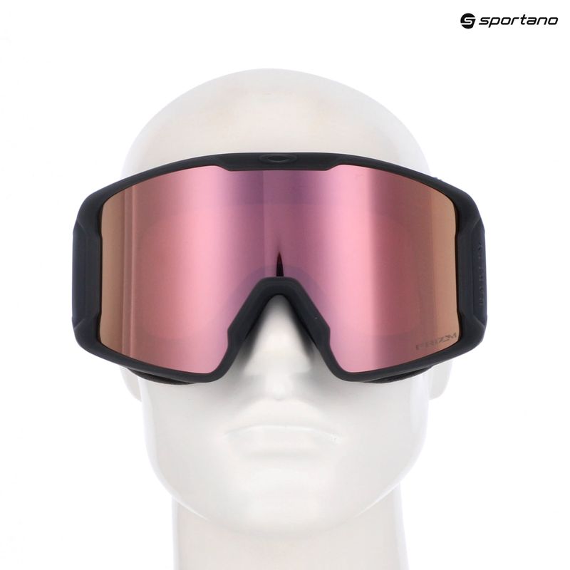 Ochelari de schi Oakley Line Miner L matte b1b forged iron/prizm rose gold iridium 5