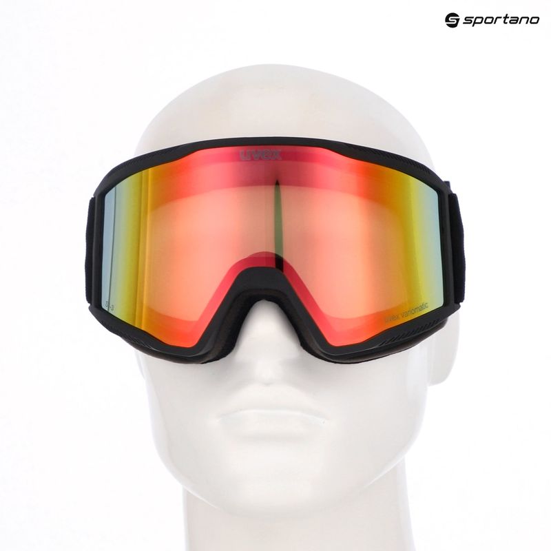 Ochelari de schi Uvex Blast V black matte/vario rainbow mirror 10