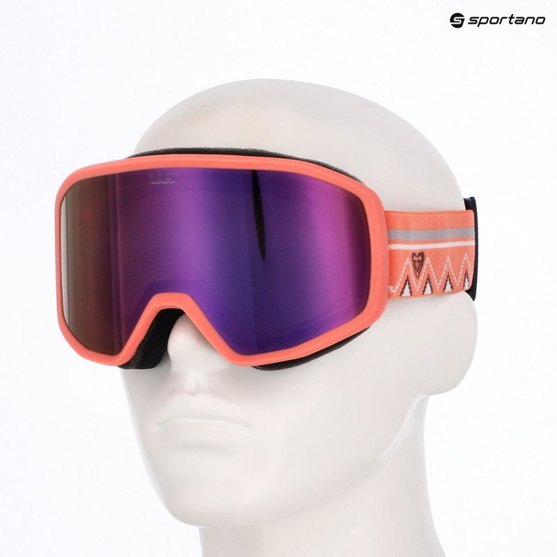 Ochelari de snowboard pentru femei ROXY Izzy coral chic/clux ml l purple 8