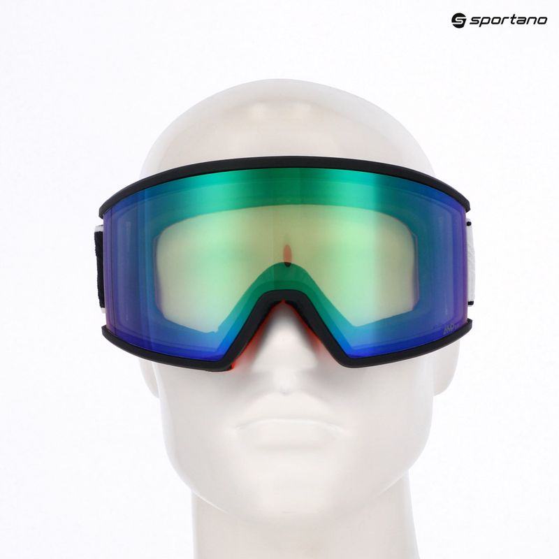 Ochelari de schi SCOTT Ambit Compact black/white/amp aurora green chrome 9