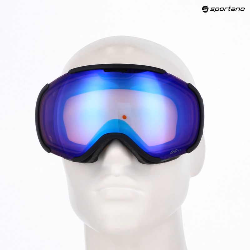 Ochelari de schi SCOTT Faze II mineral black/amp iluminator blue chrome 5