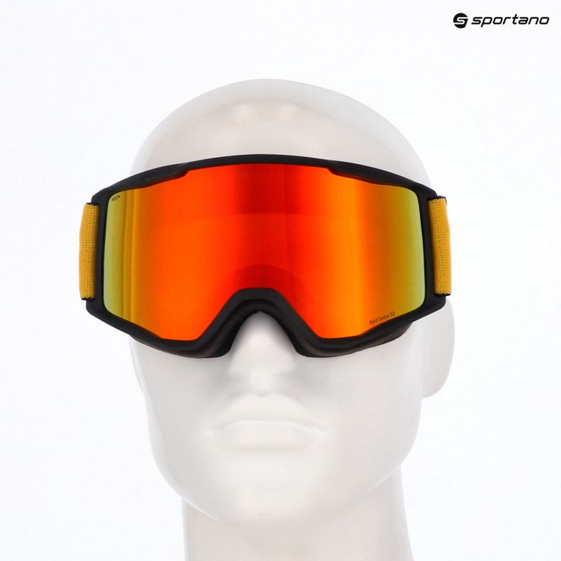 Ochelari de schi Red Bull SPECT Neon black/orange with red mirror 6