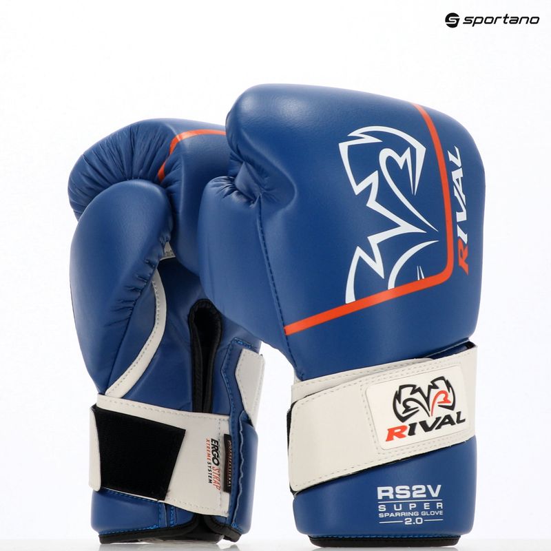 Mănuși de box Rival Super Sparring 2.0 blue 3