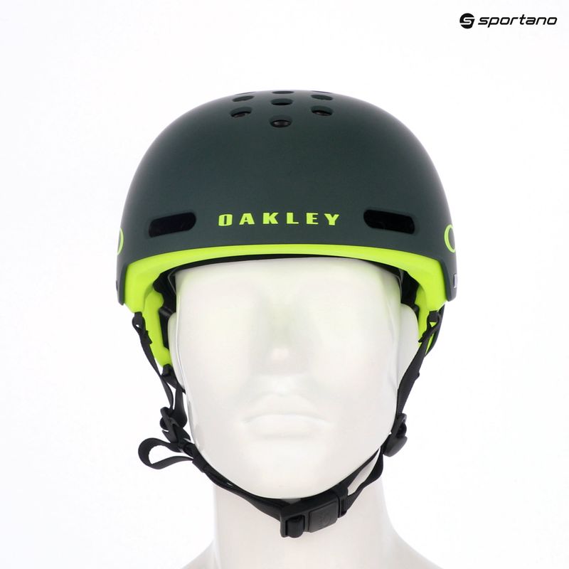 Cască de bicicletă Oakley Street1 EU matte hunter green/retina burn 7