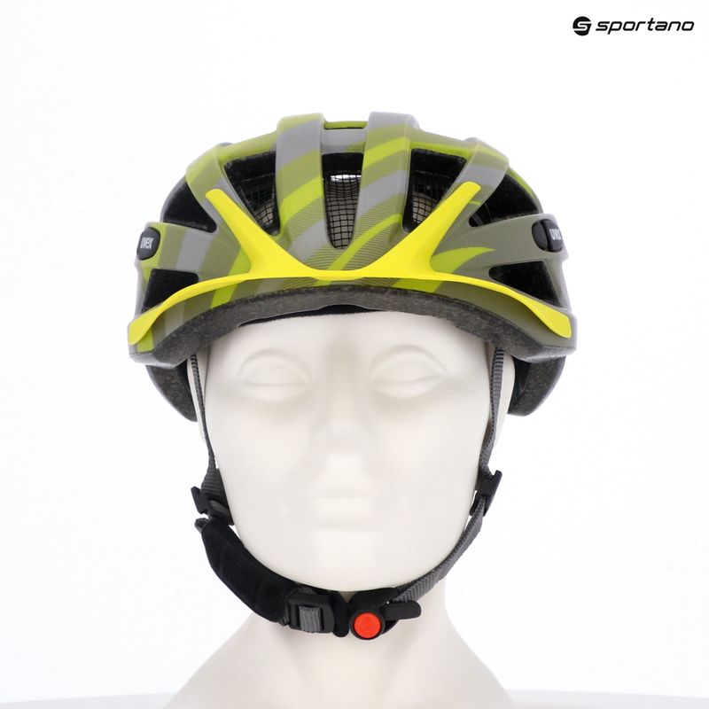 Cască de bicicletă UVEX Air Wing CC grey / lime matt 7