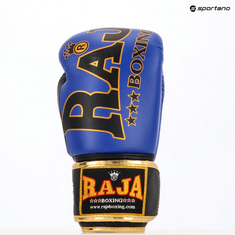 Mănuși de box RAJA BOXING Origin Standard Genuine Leather blue 3