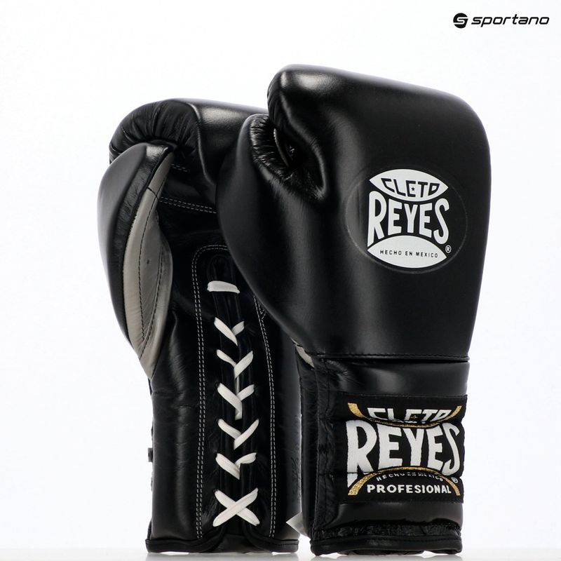 Mănuși de box Cleto Reyes Lace Up Sparring negre 3