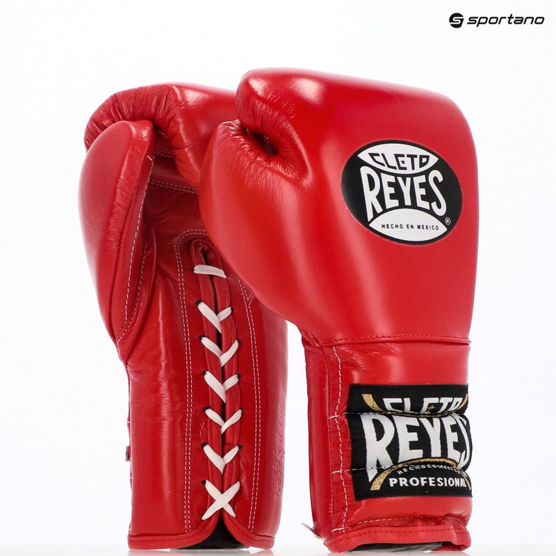 Mănuși de box Cleto Reyes Lace Up Sparring red 3