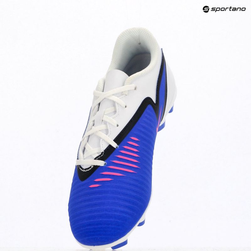 Încălțăminte de fotbal pentru bărbați Nike Phantom 6 Low Club FG/MG racer blue/white/pink blast 12