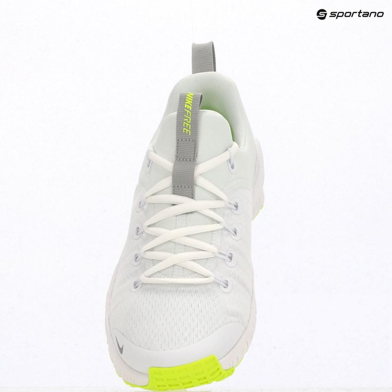 Încălțăminte de antrenament pentru femei Nike Free Metcon 6 white/volt/metallic silver 10