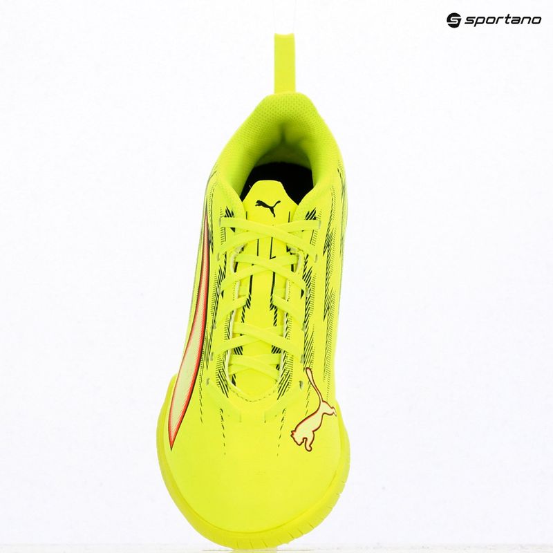 Încălțăminte de fotbal pentru copii PUMA Ultra 6 Play TT Jr yellow alert/puma black/glowing red/lime squeeze 9