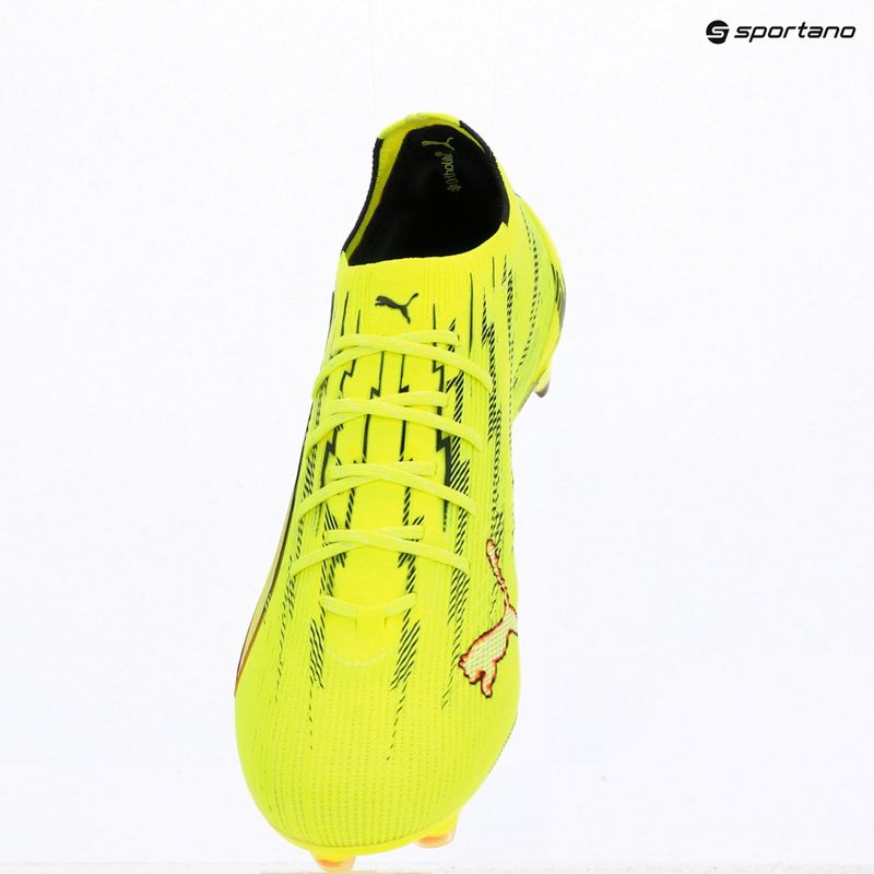 Încălțăminte de fotbal PUMA Ultra 6 Ultimate FG yellow alert/puma black/glowing red/lime squeeze 11