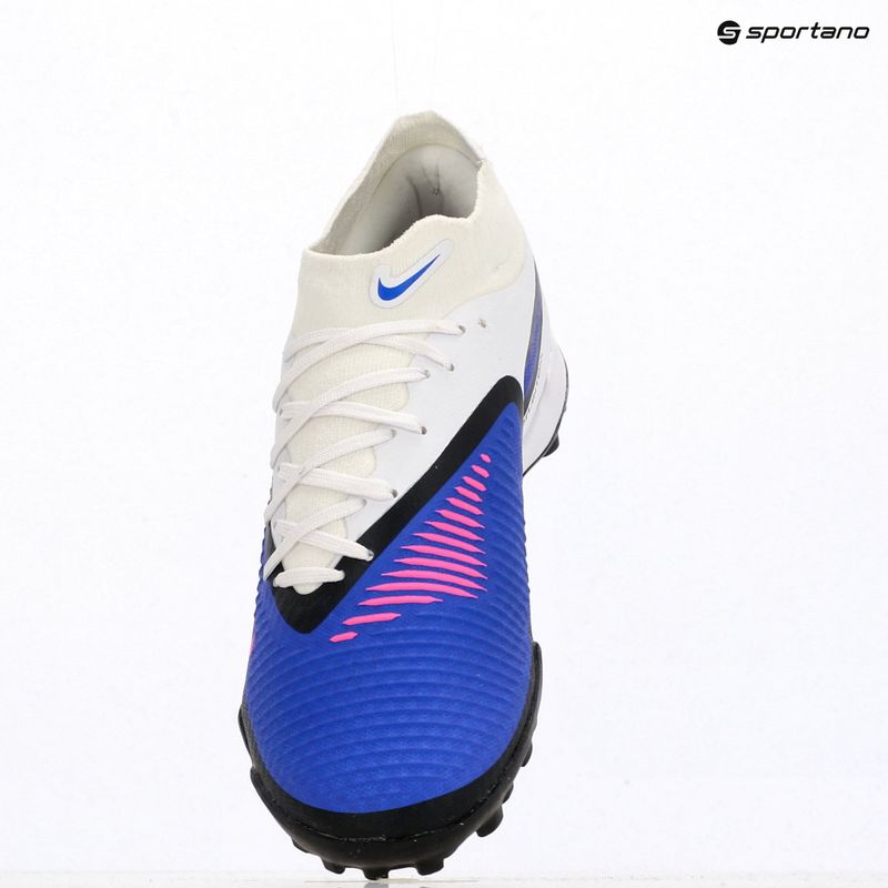 Ghete de fotbal pentru bărbați Nike Phantom 6 High Academy TF racer blue/white/pink blast 11