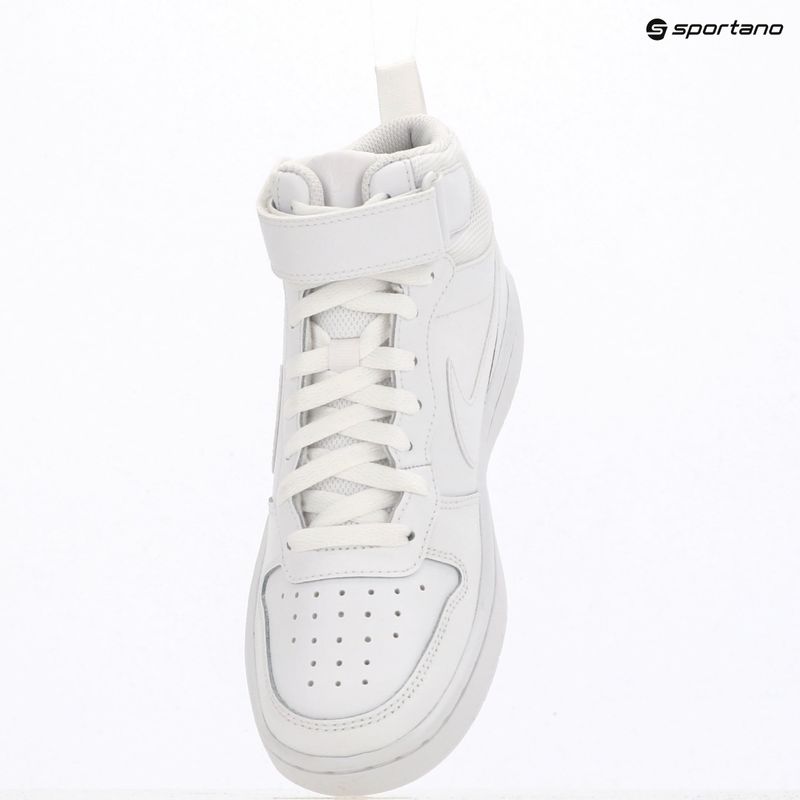 Încălțăminte pentru copii Nike Court Borough Mid 2 white/white/white 10