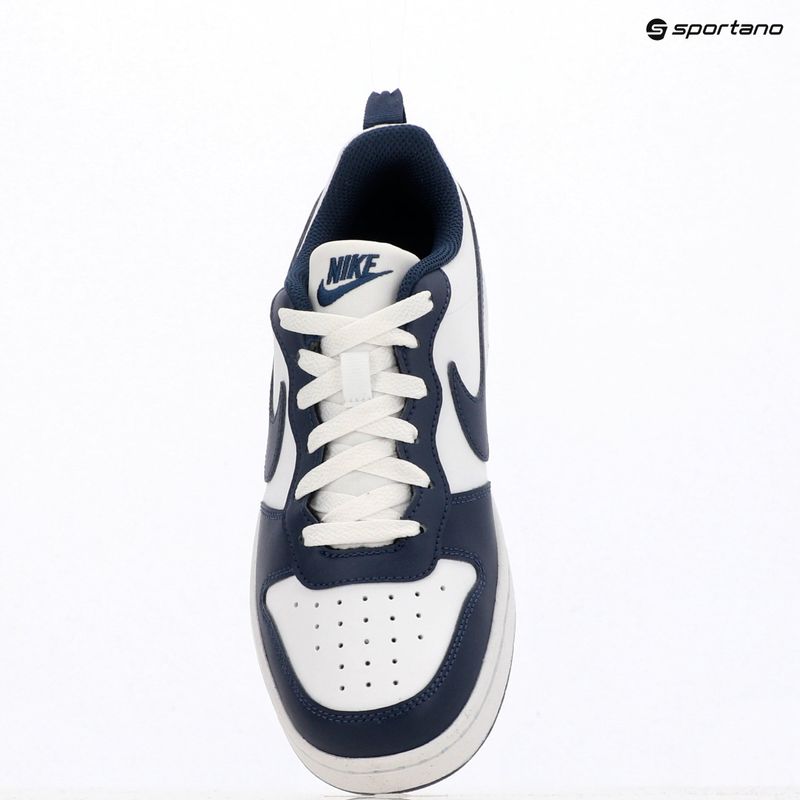 Încălțăminte pentru copii Nike Court Borough Low Next Bloom white/white/midnight navy 11