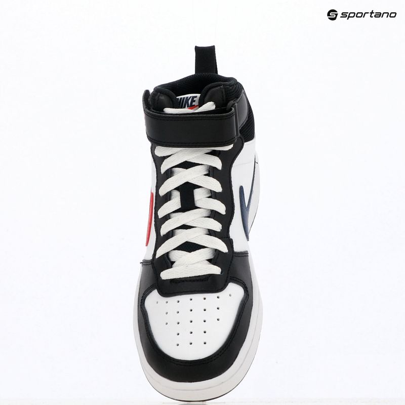 Încălțăminte pentru copii Nike Court Borough Mid 2 white/white/black/university red 10