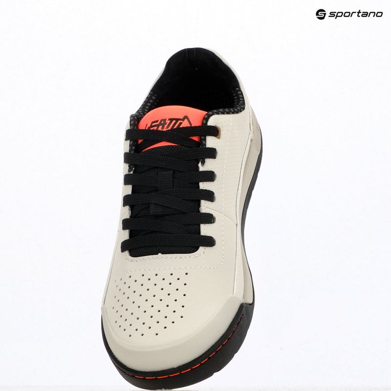 Încălțăminte de ciclism platformă pentru bărbați Leatt Flat 2.0 cream white 9