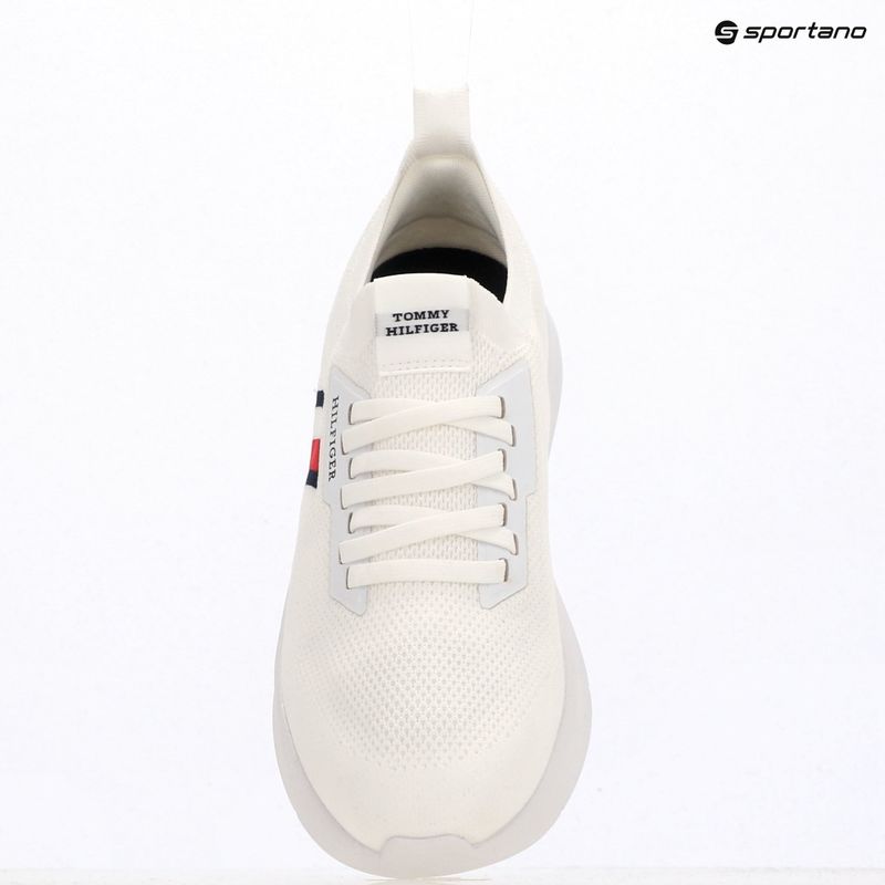 Încălțăminte pentru bărbați Tommy Hilfiger Lightweight Knitted Runner white 9