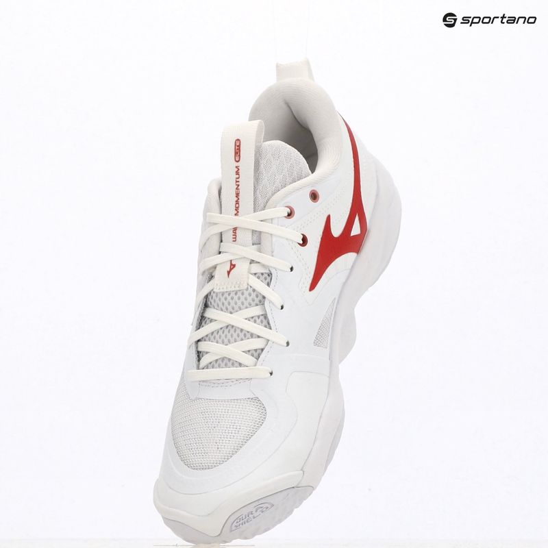 Încălțăminte de volei pentru femei Mizuno Wave Momentum Elite white/rose elegance/lava falls 9