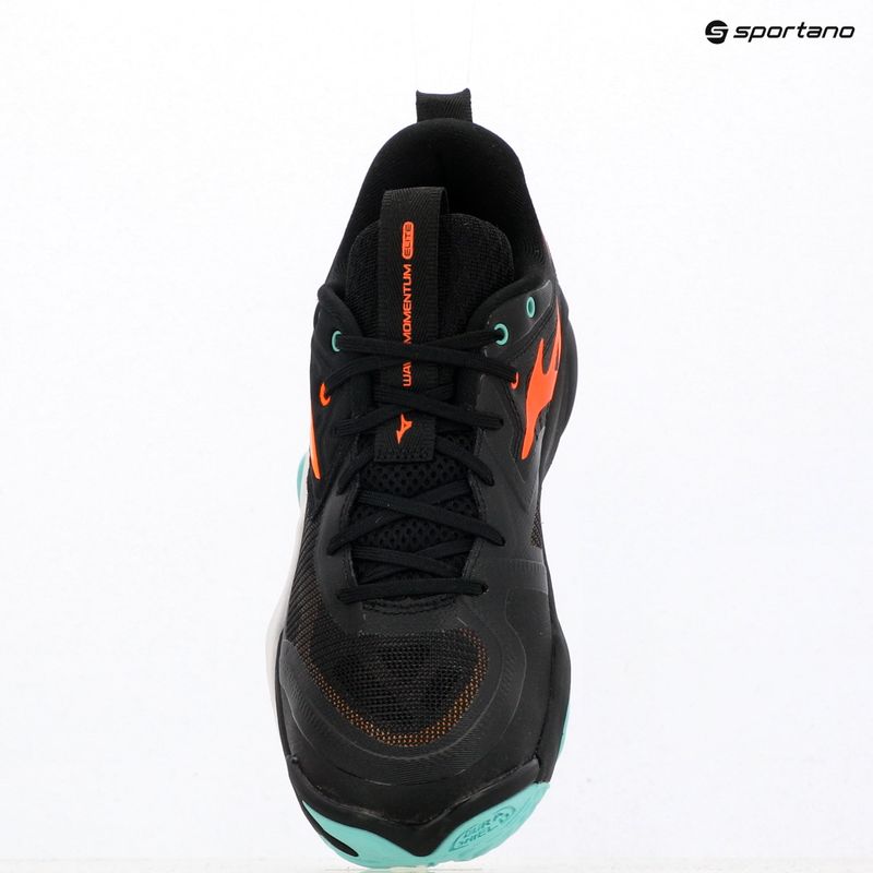 Încălțăminte de volei Mizuno Wave Momentum Elite black/tangelo/ice green 12