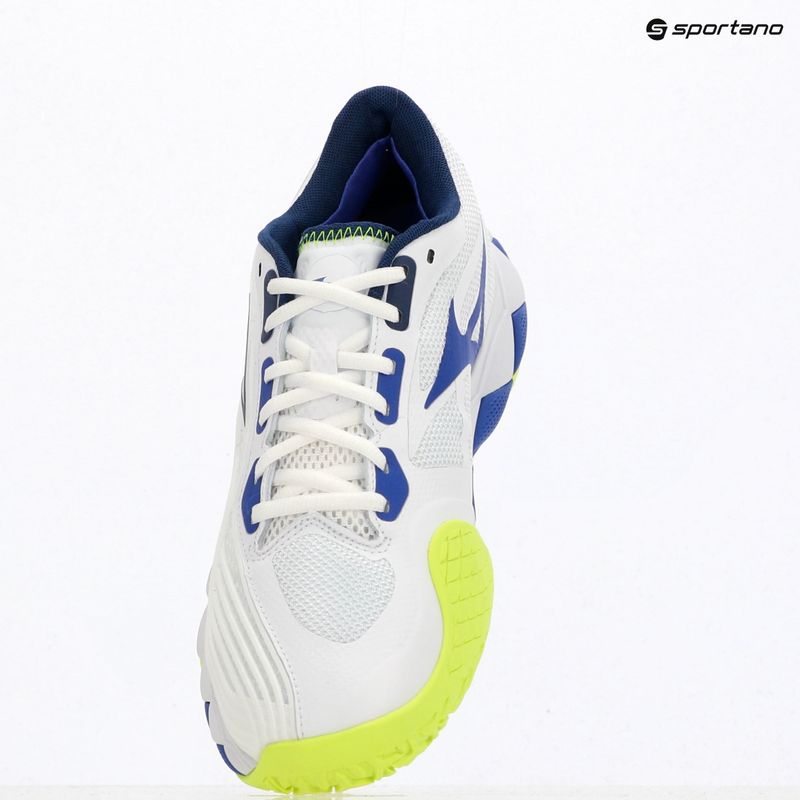 Încălțăminte de tenis Mizuno Wave Enforce Tour 2 CC white/dazzling blue/lightning 9