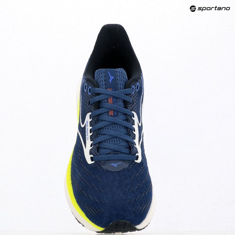 Încălțăminte de alergare pentru bărbați Mizuno Wave Rider 29 estate blue/white/lightning yellow 9