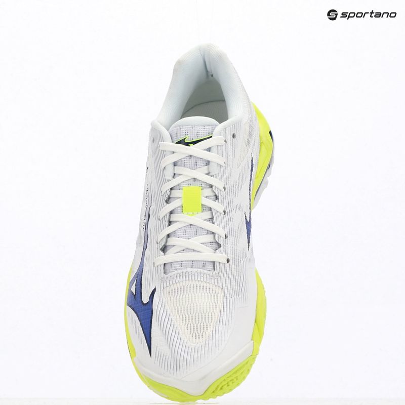 Încălțăminte de volei Mizuno Wave Lightning Elite white/lighting yellow/dazzling blue 9