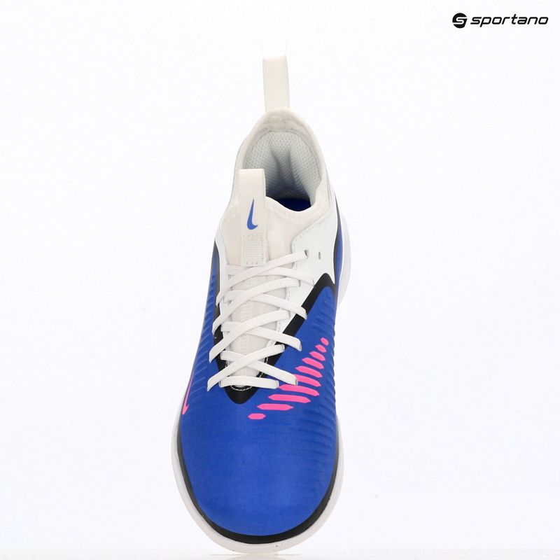 Încălțăminte de fotbal pentru copii Nike Jr. Phantom 6 Low Academy IN racer blue/white/pink blast 12