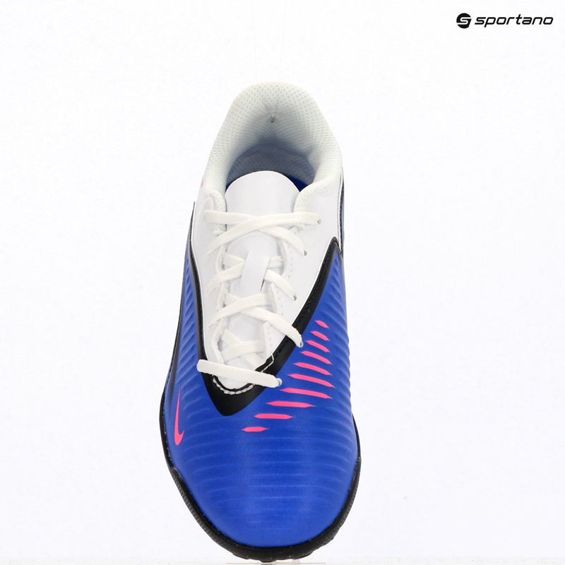 Încălțăminte de fotbal pentru copii Nike Jr. Phantom 6 Low Club TF racer blue/white/pink blast 11
