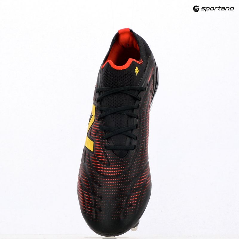 Ghete de fotbal New Balance Tekela Elite Low V5 SG black 100/punch yellow/fire cracker 9