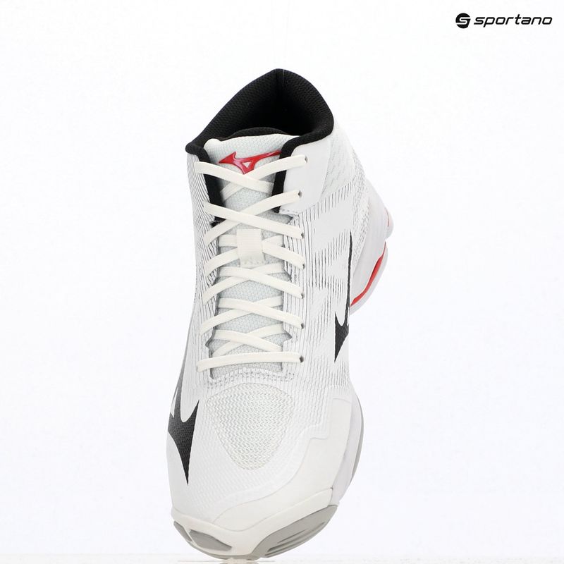 Încălțăminte de volei Mizuno Wave Lightning Pro Mid white/black/fiery red 9