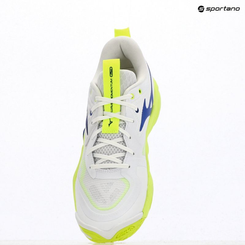 Încălțăminte de volei Mizuno Wave Momentum Elite white/lightning yellow/dazzling blue 9