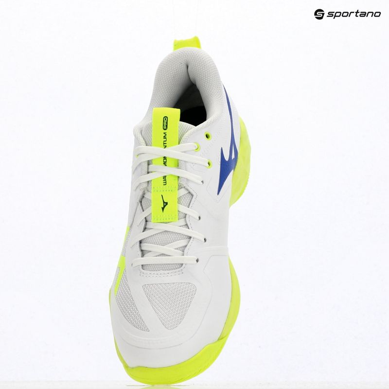 Încălțăminte de volei Mizuno Wave Momentum Pro white/lightning yellow/dazzling blue 9