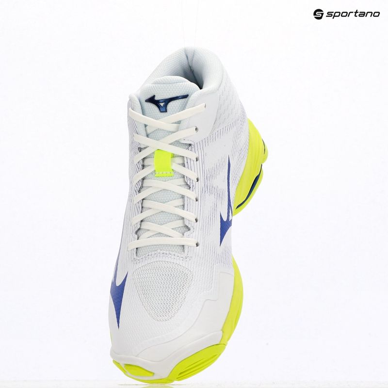 Încălțăminte de volei Mizuno Wave Lightning Pro Mid white/lighting yellow/dazzling blue 9