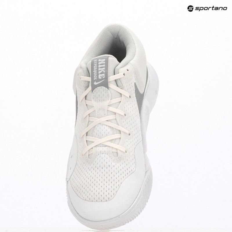 Încălțăminte de volei Nike Hyperquick Court Flight white/photon dust/metallic silver 9