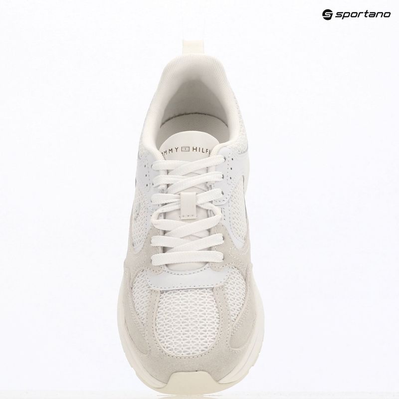 Încălțăminte pentru femei Tommy Hilfiger Mix Material Runner white/ecru 9