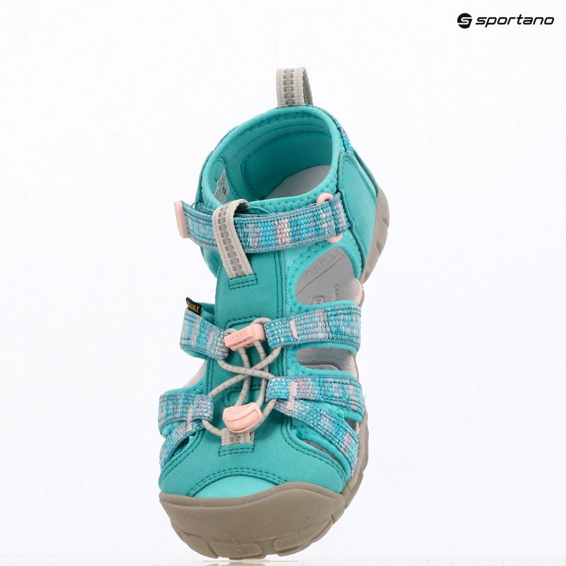 Sandale pentru juniori KEEN Seacamp II CNX bright aqua/giggle pink 14