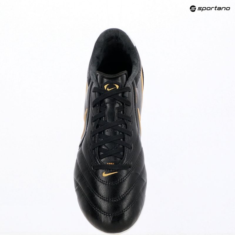 Încălțăminte de fotbal pentru bărbați Nike Tiempo Ligera Pro FG black/white 12