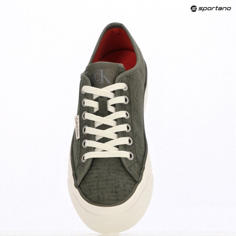 Încălțăminte pentru femei Calvin Klein HW0HW02970 Vulc Flatf Laceup Ripst deep lichen green/pink yarrow 9