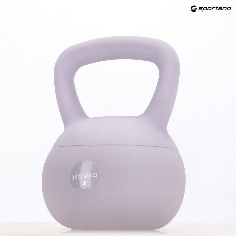 Kettlebell moale XTREXO 8 kg purple 9