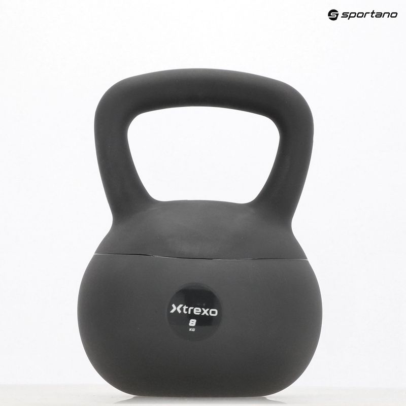 Kettlebell moale XTREXO 8 kg grey 9