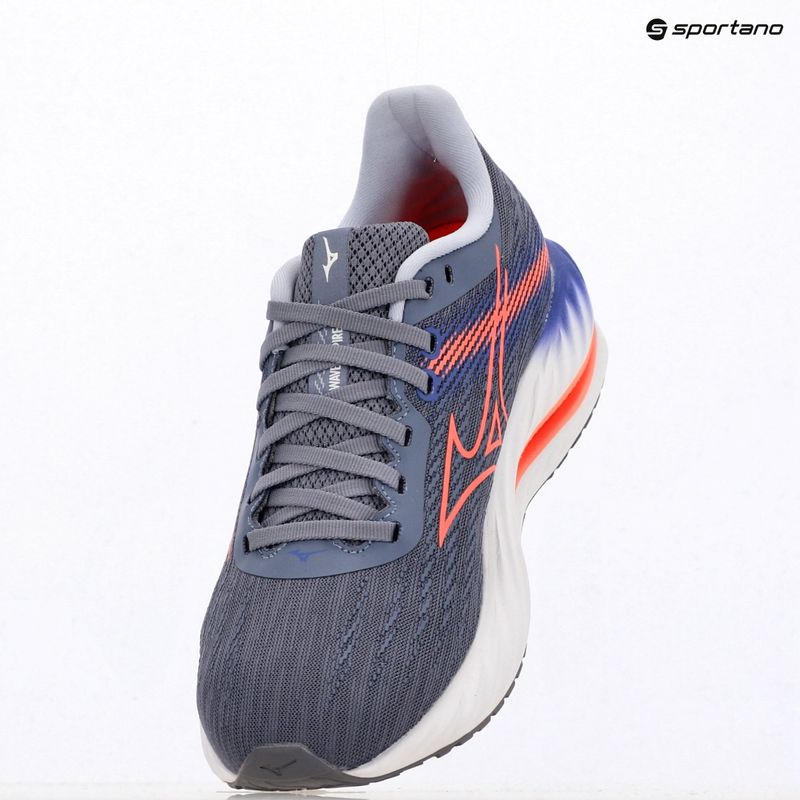 Încălțăminte de alergare pentru femei Mizuno Wave Inspire 21 blue granite/striking coral/irisbloom 8