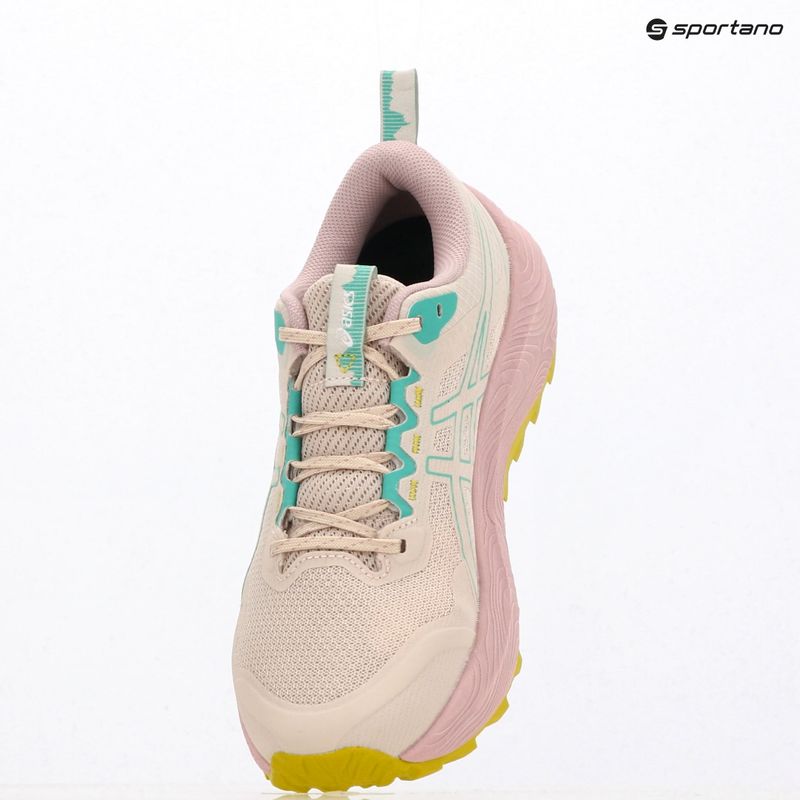 Încălțăminte de alergare pentru femei ASICS Trabuco Terra 3 mineral beige/aurora green 9