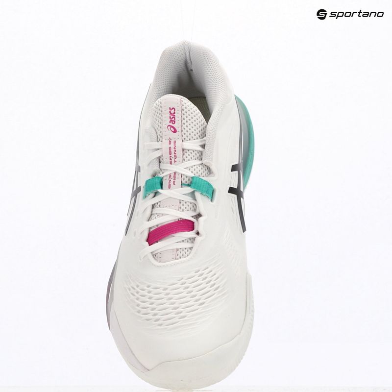 Încălțăminte de tenis pentru bărbați ASICS Gel-Resolution X Clay white/aurora green 16