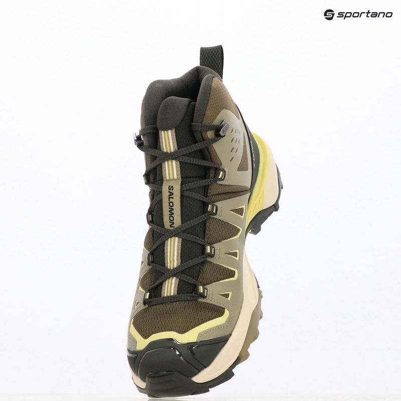 Încălțăminte de trekking pentru bărbați Salomon X Ultra 360 Edge Mid GTX olive night/aloe 9