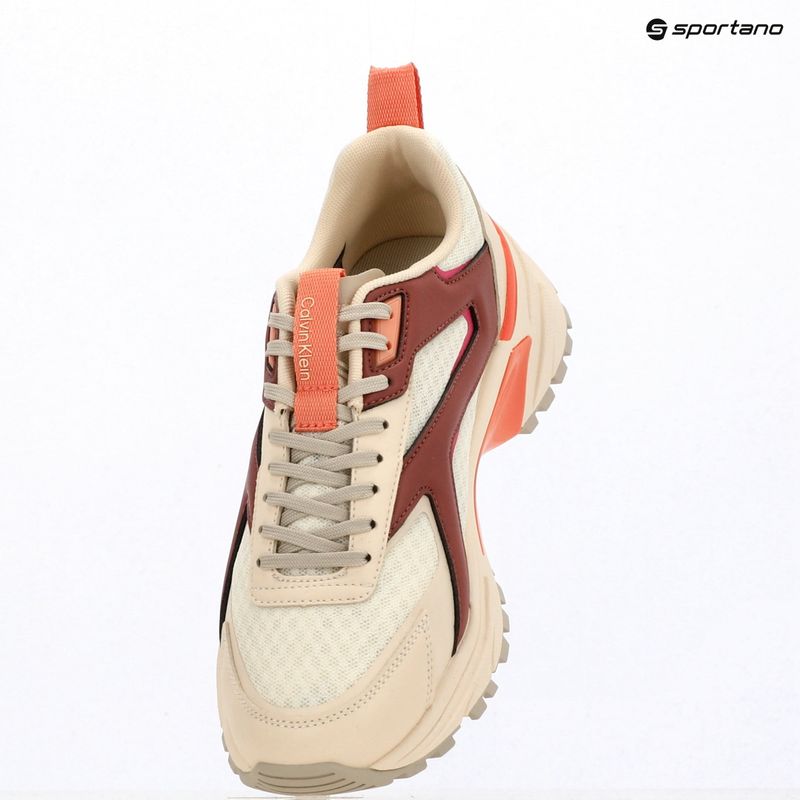 Încălțăminte pentru femei Calvin Klein HW0HW03002 Hike Run Ckstripe Mesh off white/oatmeal/dusty rose 9