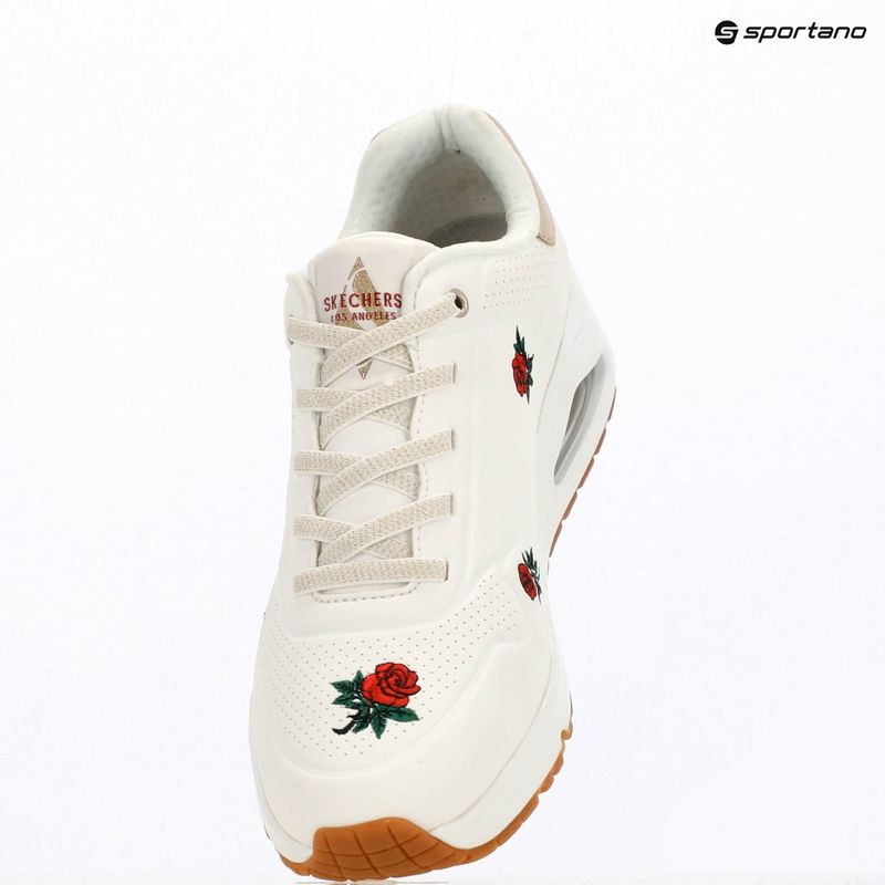 Încălțăminte pentru femei SKECHERS Uno Champagne & Roses white 8
