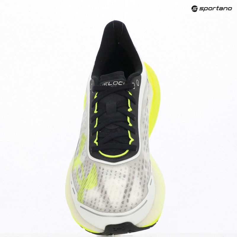 Încălțăminte de alergare pentru bărbați Under Armour Velociti Distance white/valiant green/black 3