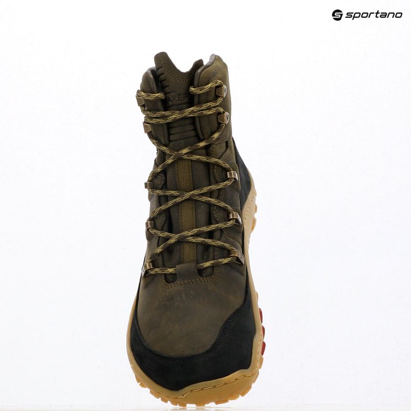Încălțăminte barefoot pentru bărbați Vivobarefoot Tracker Leather dark olive 10